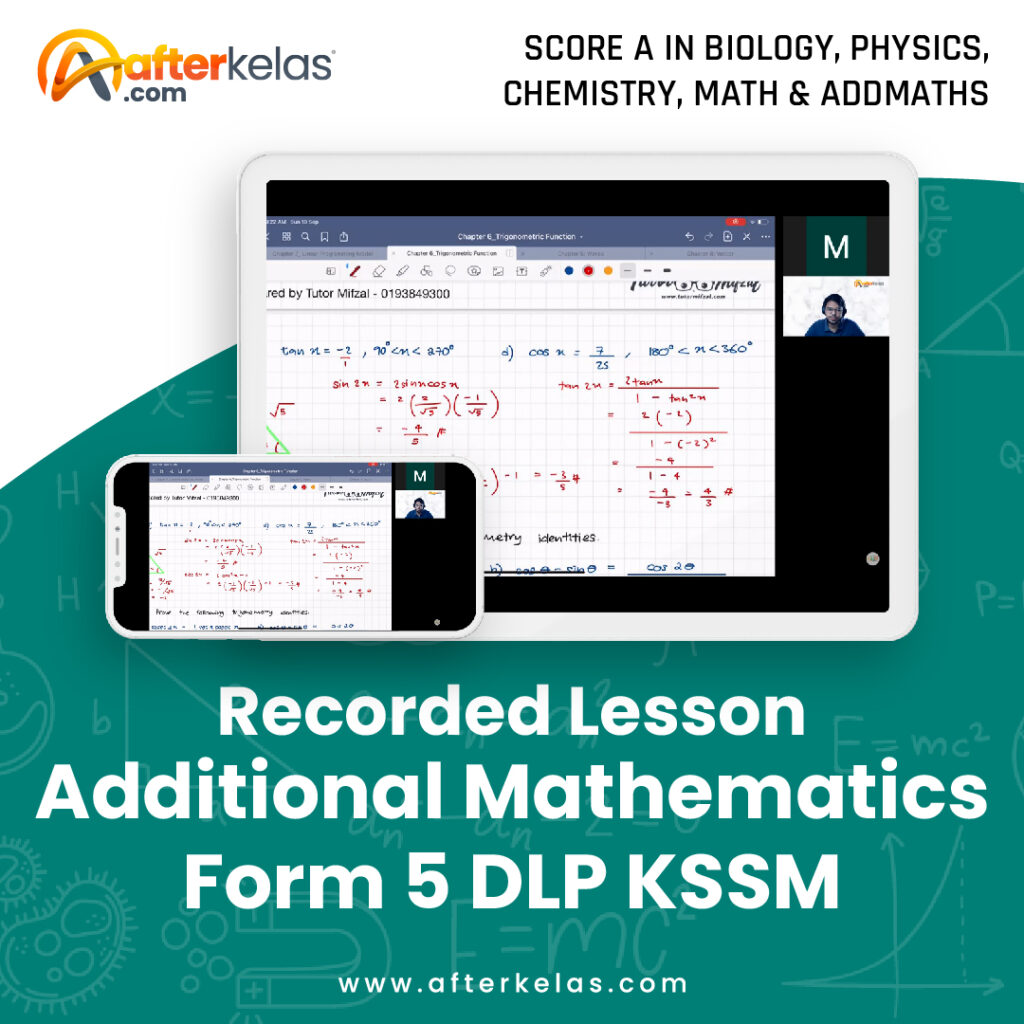 Recorded lesson additional mathematics form 5 dlp kssm afterkelas