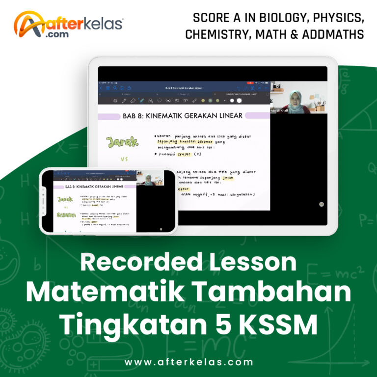 Recorded Lesson - Matematik Tambahan Tingkatan 5 KSSM - Afterkelas